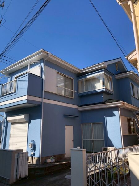 さいたま市北区にて外壁塗装・屋根塗装〈築25年戸建てのメンテナンス〉の施工後写真