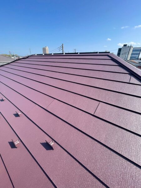 さいたま市北区にて屋根修理〈パミール屋根の捲れ・カバー工法〉の施工後写真