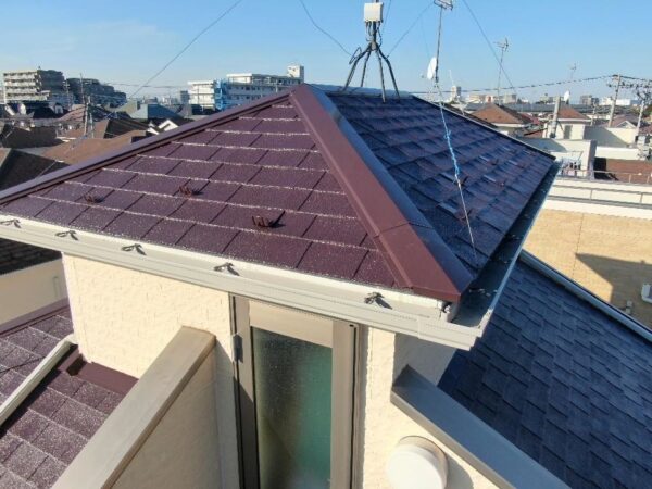 さいたま市北区にて屋根塗装工事〈築18年屋根の色褪せによるお悩み〉の施工後写真