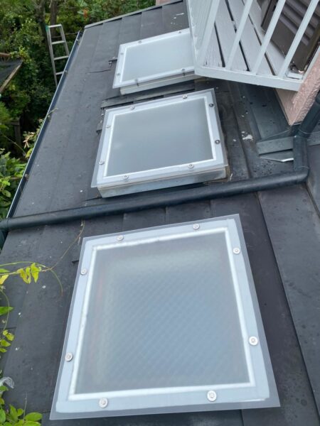 さいたま市北区にて雨漏り修理〈天窓からの雨漏り〉の施工後写真