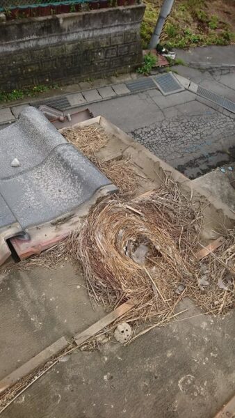 さいたま市見沼区にて屋根修理〈瓦屋根の葺き直し工事〉の施工前写真